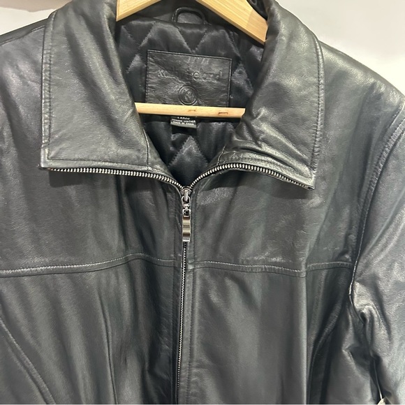 90s/ y2k Vintage Leather Moto Jacket NEW WITH TAGS - Kathy Ireland - Picture 10 of 14